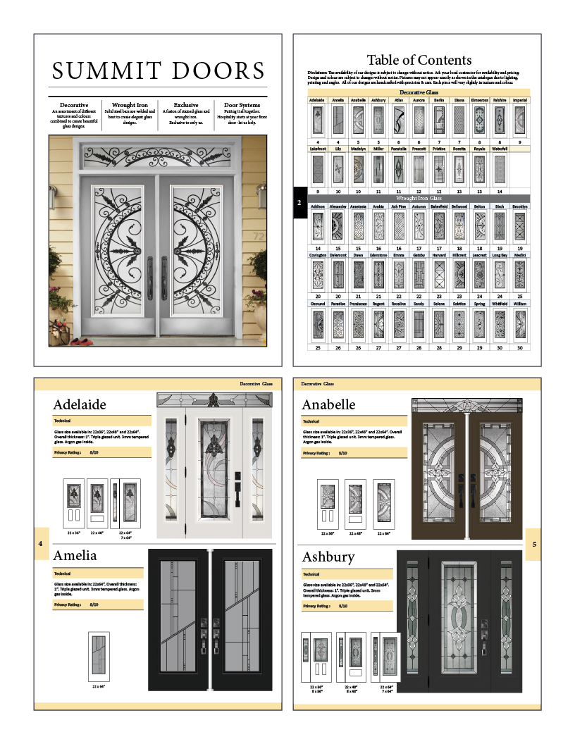 Summit Doors Catalog