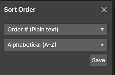 How to create a custom order in CMS lists for Webflow